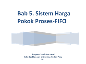 Bab 5. Sistem Harga Pokok Proses-FIFO