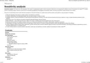 Sensitivity analysis - Wikipedia
