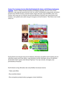 Nomor WA Customer Service Obat Kutil Kelamin De Nature Asli Di Rejoso Kabupaten Nganjuk