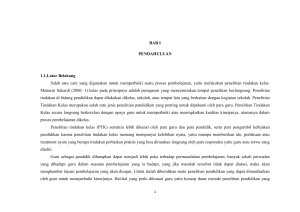 makalah penelitian tindakan kelas