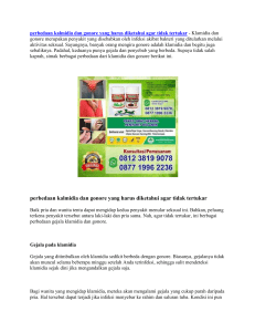 perbedaan kalmidia dan gonore yang harus diketahui agar tidak tertukar