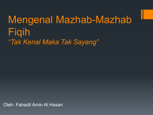 MengenalMazhab-MazhabFiqih