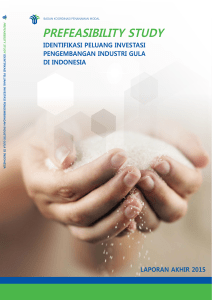 Peluang Investasi Sektor Industri Gula di Indonesia 2015