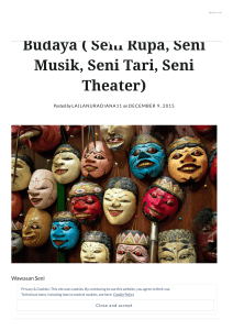 Rangkuman Materi Seni Budaya ( Seni Rupa, Seni Musik, Seni Tari, Seni Theater) – lailanuradiana11