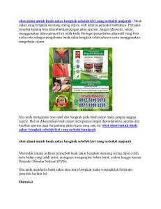 obat alami untuk buah zakar bengkak sebelah kiri yang terbukti mujarab