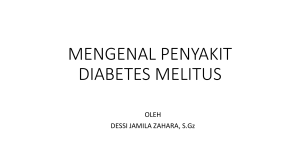 DIET DIABETES MELITUS
