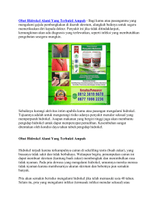 Obat Hidrokel Alami Yang Terbukti Ampuh