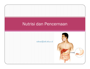 Nutrisi dan Pencernaan Hewan FIswan