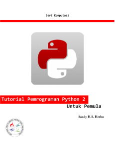 Tutorial Pemrograman Python 2 Untuk Pemu
