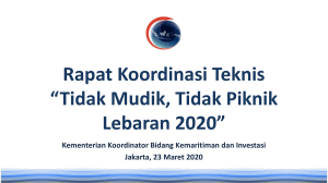 20200323 Kemenko Marves Rakor Tidak Mudik 2020