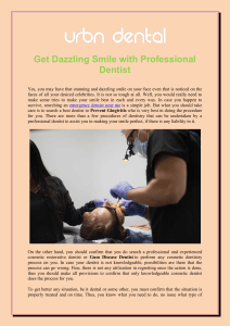 Get Dazzling Smile with Professional Dentist