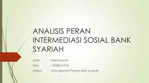 press PERAN INTERMEDIASI SOSIAL BANK SYARIAH