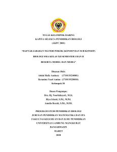 Silabus Biologi SMA Kelas 12: Konsep, Model & Media