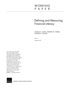(Hung Parker Yoong & Yoong 2009 Defining and Measuring Financial Literacy