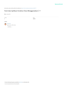 Struktur Data dan Algoritma dalam C++