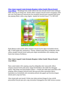 Obat Alami Ampuh Untuk Kelamin Bengkak Akibat Suntik Minyak Kemiri Atau Silikon