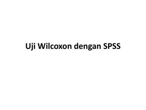 Uji Wilcoxon dengan SPSS