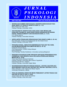 Jurnal Psikologi Indonesia Vol 11 No 1 Juni 2014