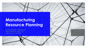 2 MRP (manufacturing resource planing