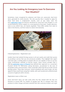 Are You Looking An Emergency Loan To Overcome Your Situation