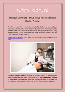 Dental Veneers- Your Pass For A Million Dollar Smile