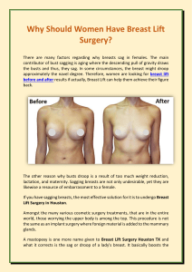 Why Should Women Have Breast Lift Surgery