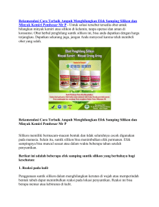 Rekomendasi Cara Terbaik Ampuh Menghilangkan Efek Samping Silikon dan Minyak Kemiri Pembesar Mr P