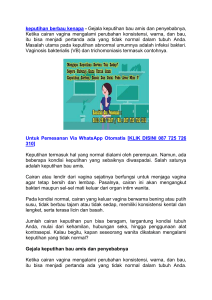 Metode pengobatan keputihan berbau kenapa