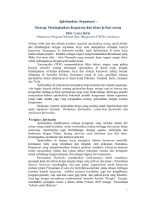 Opini Riau Pos (Spiritualitas Organisasi)_LaylaHafni