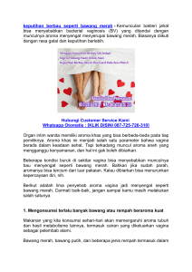 Metode pengobatan keputihan berbau seperti bawang merah