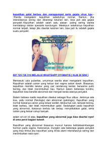 Metode pengobatan keputihan gatal berbau dan menggumpal serta gejala virus hpv