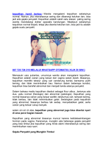 Merek Obat Atasi keputihan hamil berbau