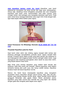 Nama obat keputihan berbau untuk ibu hamil
