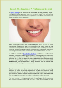 Search The Service of A Professional Dentist