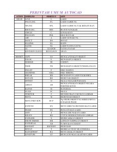 Perintah-Perintah yang ada di Autocad be