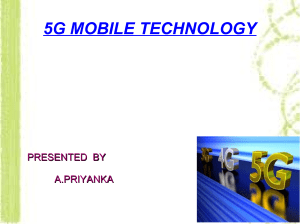 5G Mobile Technology (SlideShare)