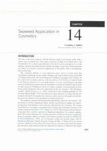 Chapter 14 Seaweed Application in Cosmetics