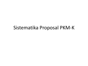 Sistematika Proposal PKM-K
