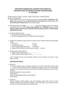 Protokol Seminar Laporan Tugas Akhir (LTA)