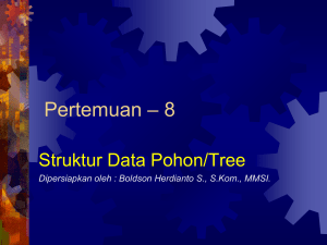 Pertemuan ke-8 (Struktur Data Pohon)