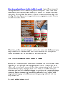Obat Kencing Sakit Keluar Sedikit Sedikit Di Apotik