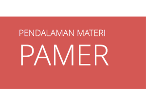 [PADI] PAMER Pendalaman Materi padi Batch 2 2018