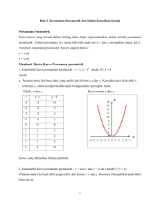 PDF  Bab 2. Persamaan Parametrik dan Sistim Koordinat Kutub compress