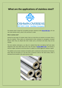 What are the applications of stainless steel-converted