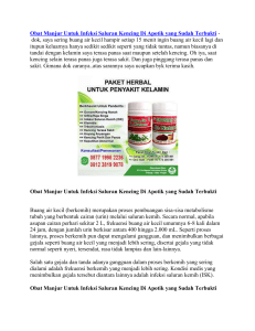 Obat Manjur Untuk Infeksi Saluran Kencing Di Apotik yang Sudah Terbukti