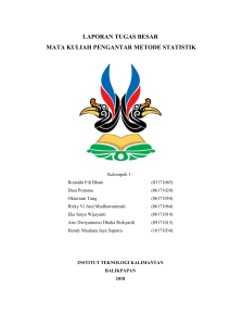 ITK PENGANTAR METODE STATISTIK TUGAS BESAR FINISH FIX MIRRORED