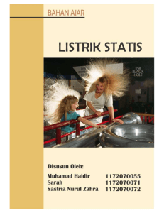 BAHAN AJAR LISTRIK STATIS2