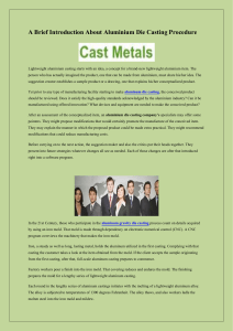 A Brief Introduction About Aluminium Die Casting Procedure-converted (1)