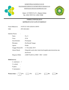 Format Pengkajian Keperawatan Gawat Darurat