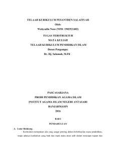 Kurikulum pesantren salafiyah